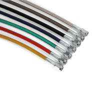 Colored Stainless Steel Flexible Pipe Braided ptfe an3 Brake Hose for car motorcycle resist leaks and corrosion