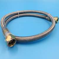 High quality ptfe lined braided rubber flexible hydraulic hose assembly