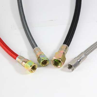 PTFE flexible braided metal high pressure rubber hose pipe hydraulic brake hose assembly